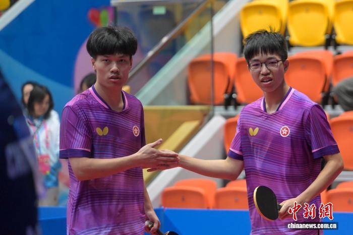 特奥乒乓球女子单打、男子双打比赛在香港举行