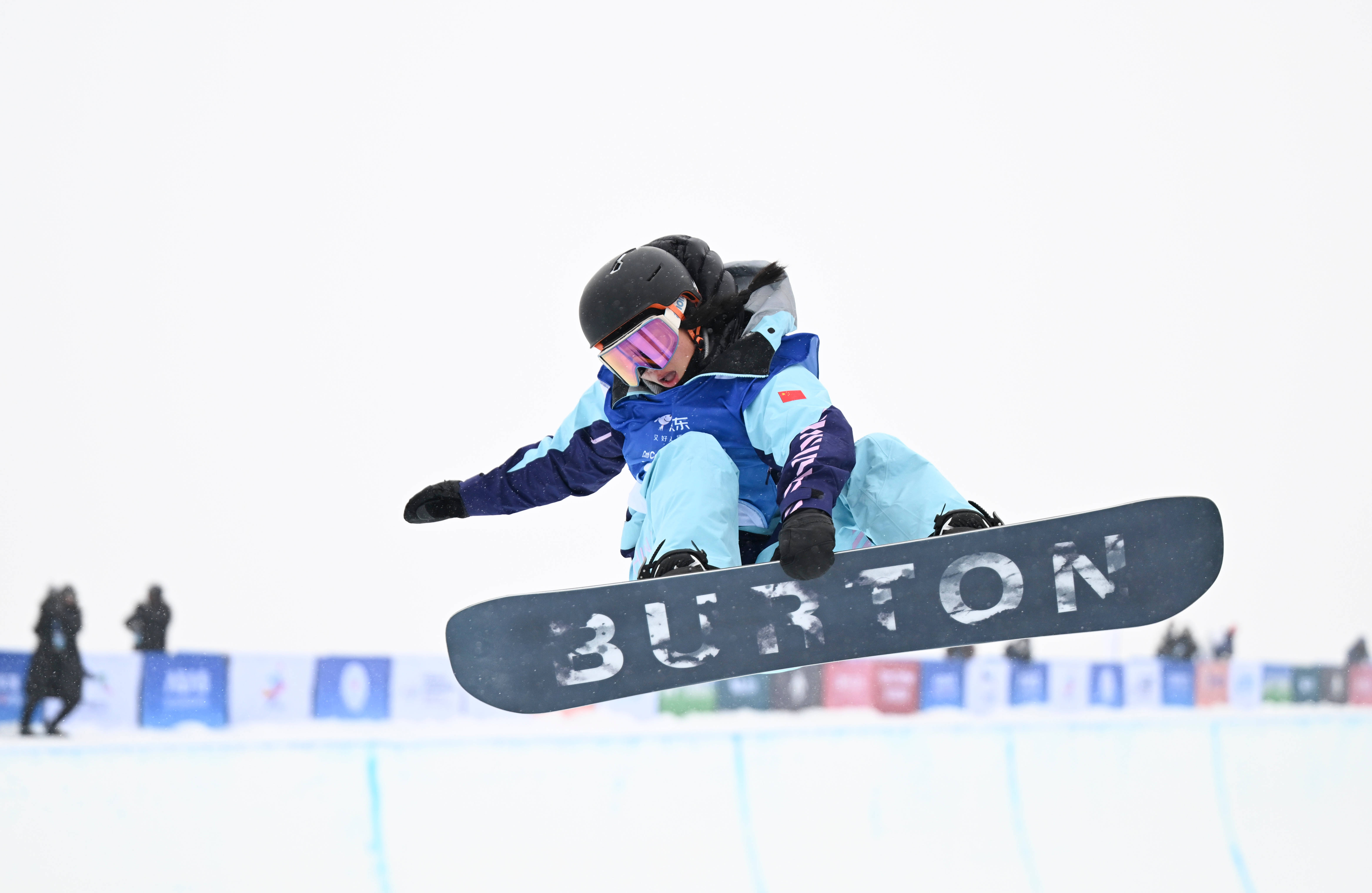 （体育）单板滑雪——U型场地技巧世界杯：蔡雪桐获季军